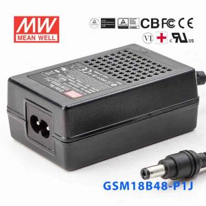 GSM18B48-P1J 18W 48V0.375A输出明纬高能效医疗型IEC320-C8插口电源适配器