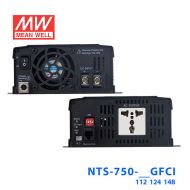 NTS-750-112GFCI明纬12V75A输出纯正弦波DC-AC逆变器