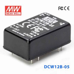 DCW12B-05  12W  18~36V  输入  ±5V  稳压双路输出明纬DC-DC转换模块电源