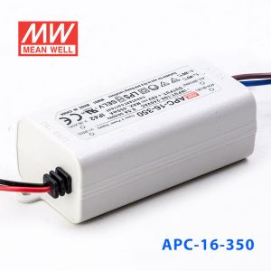 APC-16-350 16W 12-48V   350mA明纬牌恒流输出防水塑壳LED照明电源