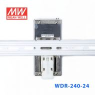 WDR-240-24 240W 24V10A 高输入电压高效率高PFC单路输出DIN导轨电源
