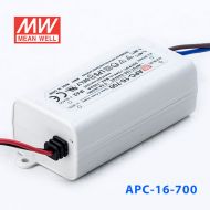 APC-16-700 16W 9-24V   700mA 明纬牌恒流输出防水塑壳LED照明电源
