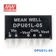 DPU01L-05 1W  5V 转 ±5V 非稳压双路输出明纬DC-DC转换模块电源