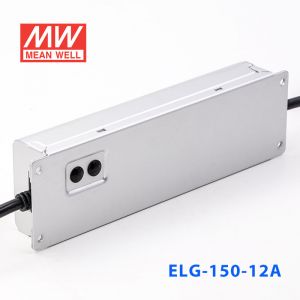 ELG-150-12A  120W  12V 10A  A型(电流可调/铝壳IP65/100～305Vac输入)明纬PFC防水LED电源