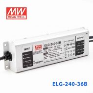 ELG-240-36B 240W 36V 6.66A     B型(0～10V/PWM/电阻调光)/铝壳IP67/100～305Vac输入)明纬PFC防水LED电源