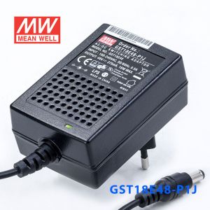 GST18E48-P1J 18W 48V0.375A高效能低空载损耗绿色节能欧规适配器