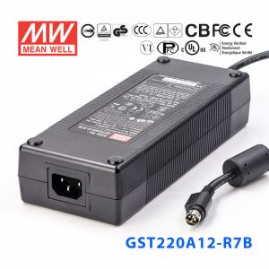 GST220A12-R7B 180W 12V15A高效能低空载损耗绿色节能桌上型适配器