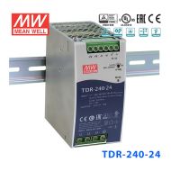 TDR-240-24 240W 24V10A 三相输入高效率高功率因素单路输出DIN导轨安装明纬开关电源