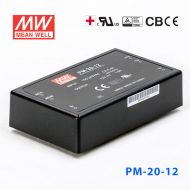 PM-20-12  20W  12V 1.8A  微漏电塑封单路输出板上型医用明纬开关电源