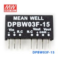 DPBW03F-15 3W 9~36V 转 ±15V 0.2A 稳压双路输出DC-DC模块电源