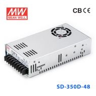 SD-350D-48  350W  72~144V 输入  48V  7.3A 输出有外壳明纬DC-DC转换电源