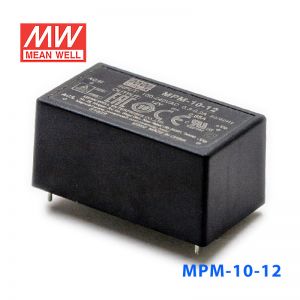 MPM-10-12台湾明纬10.2W 80~264V输入12V0.85A输出医疗基板电源
