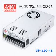 SP-320-48 320W 48V6.7A 单路输出带PFC功能CCC认证明纬开关电源