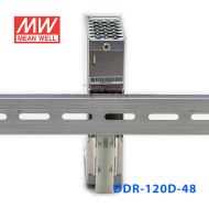 DDR-120D-48明纬120W 67.2~154V输入 48V2.5A输出导轨型DC-DC电源