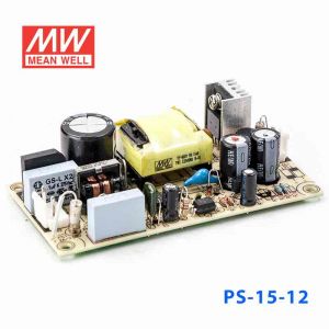PS-15-12  15W  12V 1.25A  单路输出无外壳PCB板明纬开关电源