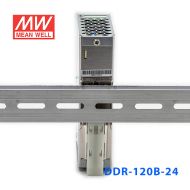 DDR-120B-24明纬120W 16.8~33.6V输入 24V5A输出导轨型DC-DC电源
