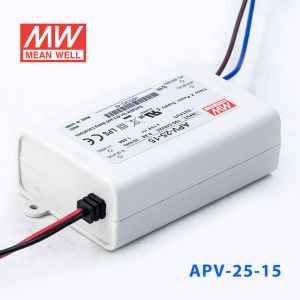 APV-25-15    25W    15V   1.68A 明纬牌恒压输出防水塑壳LED照明电源