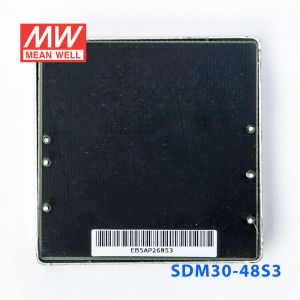 SDM30-48S3  30W  36~72V  输入  3.3V  稳压单路输出明纬DC-DC转换模块电源