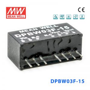 DPBW03F-15 3W 9~36V 转 ±15V 0.2A 稳压双路输出DC-DC模块电源
