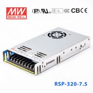 RSP-320-7.5 320W 7.5V40A 单路输出带功率因素校正超薄型明纬开关电源