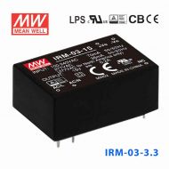 IRM-03-3.3  3W 3.3V 900mA   单路输出高能效AC-DC模块型明纬开关电源-插脚型