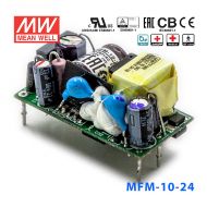 MFM-10-24台湾明纬10W 80~264V输入24V0.42A输出医疗基板型电源