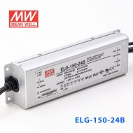 ELG-150-24B  150W  24V 6.25A  B型(0～10V/PWM/电阻调光)/铝壳IP67/100～305Vac输入)明纬PFC防水LED电源