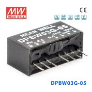 DPBW03G-05 3W 18~75V 转 ±5V 0.6A 稳压双路输出DC-DC模块电源