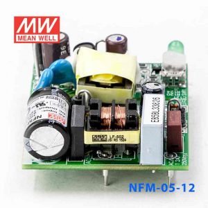 NFM-05-12  5W  12V  0.42A   微漏电PCB板单路输出板上插装型医用明纬开关电源