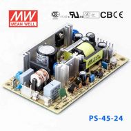 PS-45-24 45W  24V 1.9A  单路输出无外壳PCB板明纬开关电源