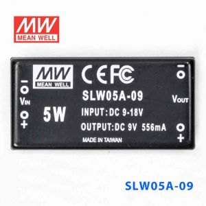 SLW05A-09  5W  9~18V  输入  9V  稳压单路输出明纬DC-DC转换模块电源